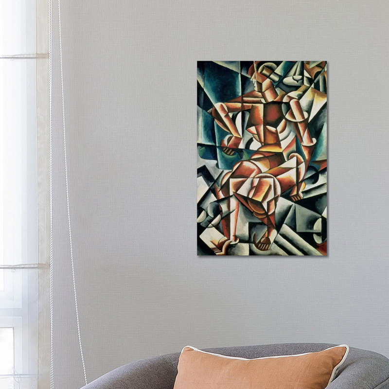 Man + Air + Space, 1915 by Lyubov Popova - Wrapped Canvas Print
