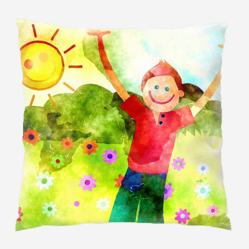 Outdoor Reversible Throw Pillow, Synthetic, Outdoor