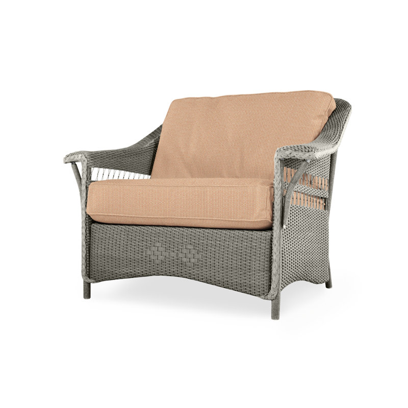 Nantucket Outdoor Lounge Chair, Luna Mist, Pewter