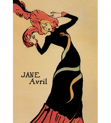 Jane Avril by Toulouse Lautrec Vintage Advertisement