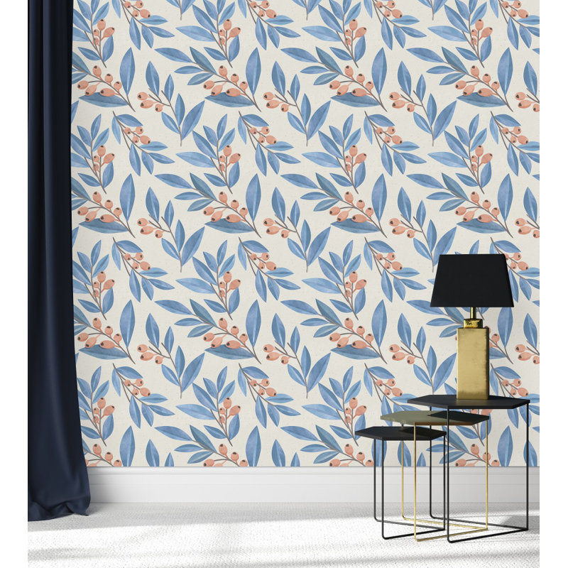 Rouleau de papier peint L 18,75 pi x l 25 po Leaves and Berries