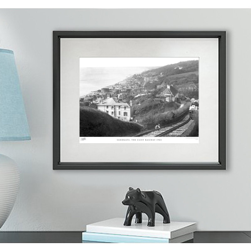 Sandgate, The Cliff Railway 1903 by Francis Frith - Single Picture Frame Print, 60cm H x 80cm W x 2.3cm D