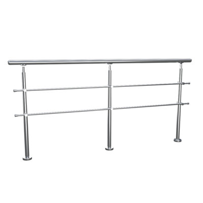 110 cm H x 240 cm W Porch and Stair Railings Fencing