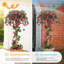 Arbre de bougainvillée artificiel 6 pi - plante réaliste en soie artificielle en pot blanc, plantes artificielles en pot pour la décoration intérieure et extérieure, maison, bureau, mariage, fête, jardin, porche