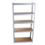 Étagère à 5 niveaux en métal stratifié blanc Support de rangement de garage réglable