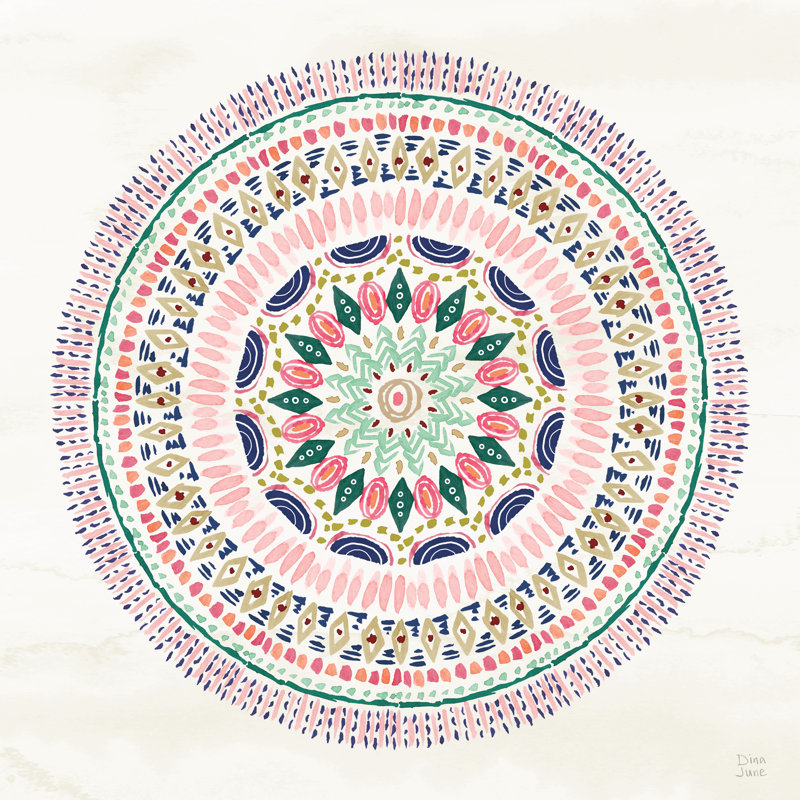 Les tropiques par Dina June - peinture, H 36 po x l 36 po, Toile tendue
