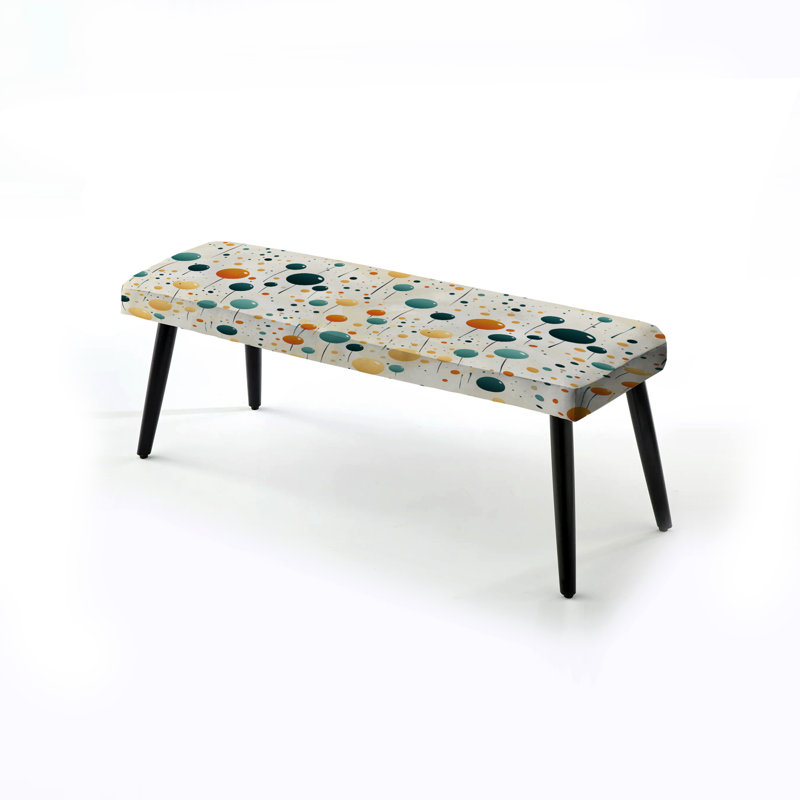 Banc rembourré à pois noirs, Motif à pois Natures Palette