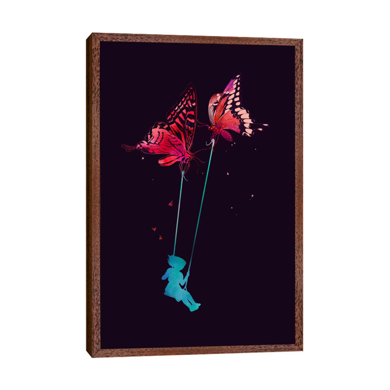 Joy Ride by Nicebleed - Print on Canvas, 101.6cm H x 66.04cm W x 3.81cm D, Classic Brown Wood Framed