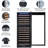 Large Wine Refrigerator - 27 Inch Built-In or Freestanding, 155 Bottle Capacity, Double-Layer Tempered Glass Door, Safety Lock, and Single Zone Design for Wine & Champagne.