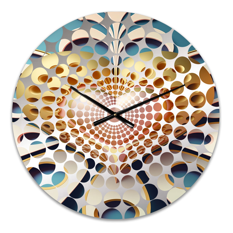 Publow - Horloge murale abstraite romantique, Médium
