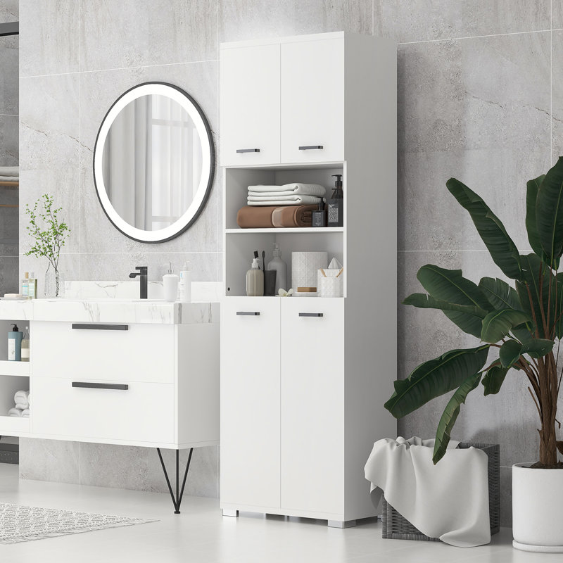 Armoire à linge sur pied Wylde
