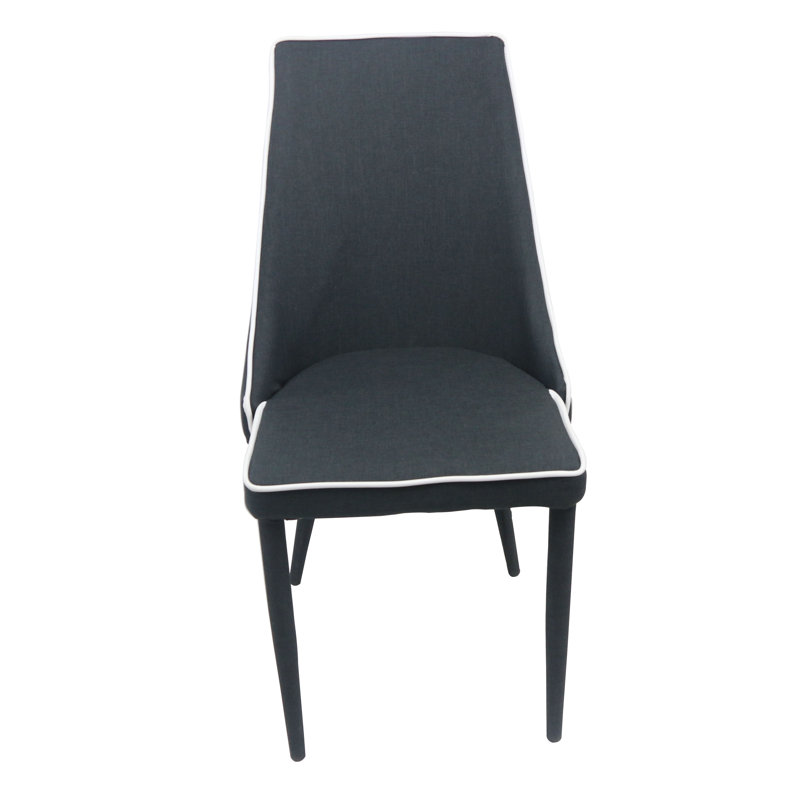 Chaise de salle à manger rembourrée Éloïse, Noir