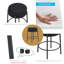 Tabouret de comptoir 23,81 po Gancho-757885746
