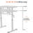 Adjustable Height Desk for Home Office and Study, Manual Crank, Minimalist Design-2070213787