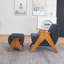 Upholstered Armchair with Footstool-503314700-503314701