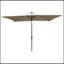 Parasol d'extérieur à DEL solaire de haute qualité 10 x 6,5T avec manivelle et bouton-poussoir inclinable pour le jardin-544744491