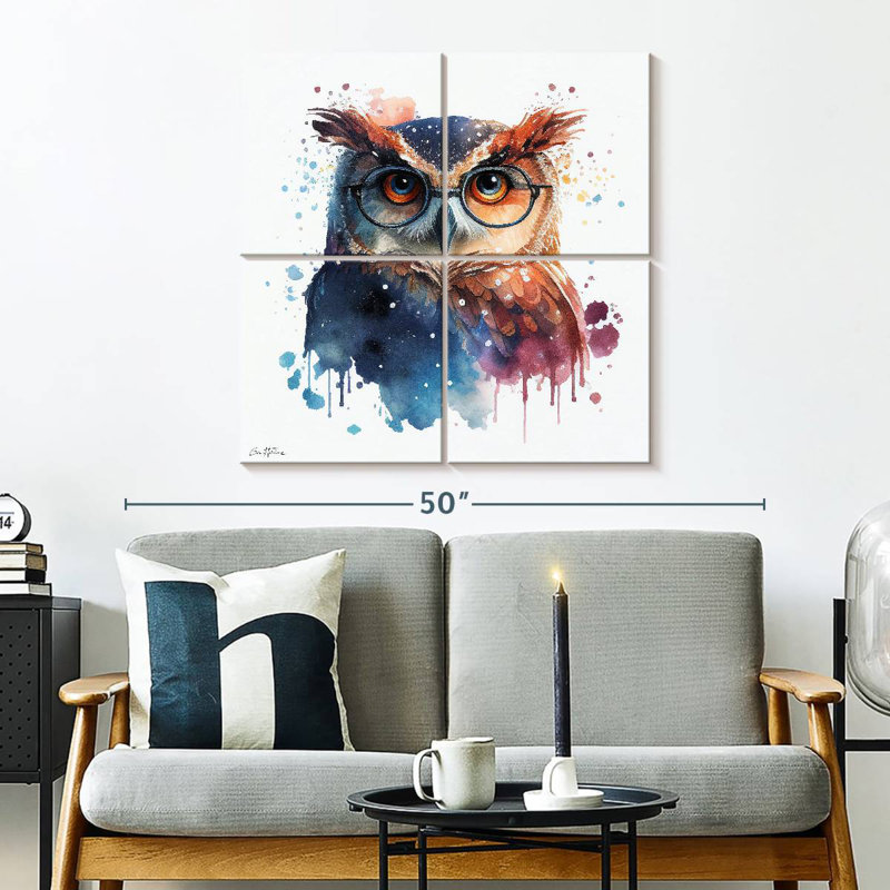 Hibou mignon Brampt - Ben Heine, H 32 po x l 32 po