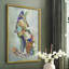 Fantastic Florals Fox, assis, reproduction encadrée - bois massif-1984550926-1984550925