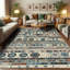 Machine Printed 114cm X 69cm Area Rug
