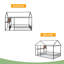 Structure de lit en métal avec bureau-874879752-874879753