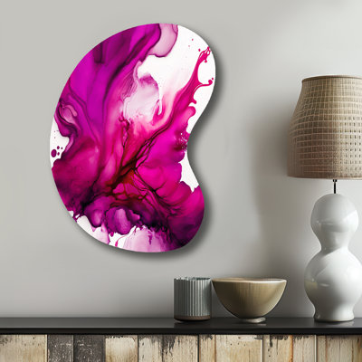 Cledis - Abstract Liquid Ink Boom Shape - Assymterical Metal Wall Art