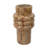 Carelyn Marble Decorative Short Vase with Ridges - D4 - Brown