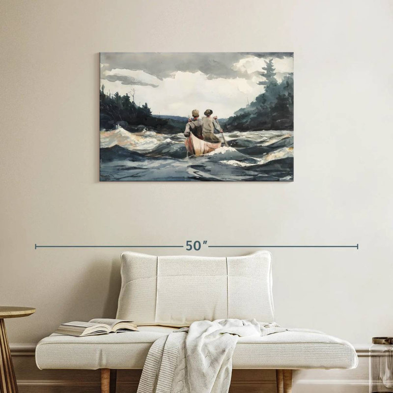 Mehar Canoe In Rapids, H 24 po x l 36 po