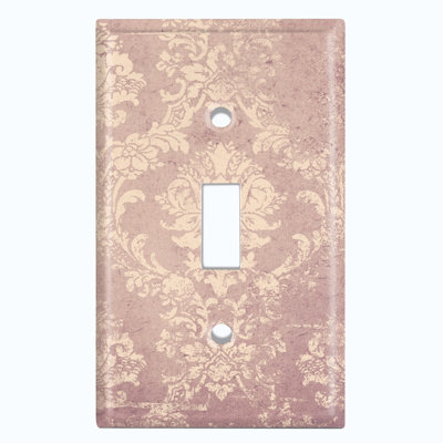 Papier peint avec plaque à interrupteur à bascule 1 lumière