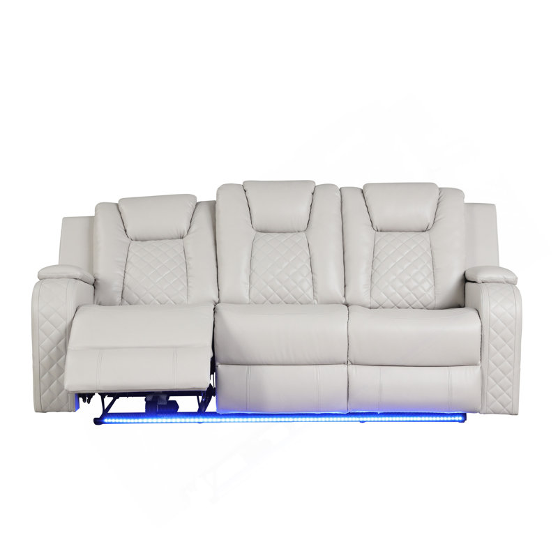 Canapé inclinable électrique en similicuir Benz
