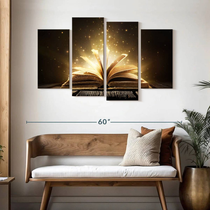 Livre magique Kerner, H 32 po x l 52 po