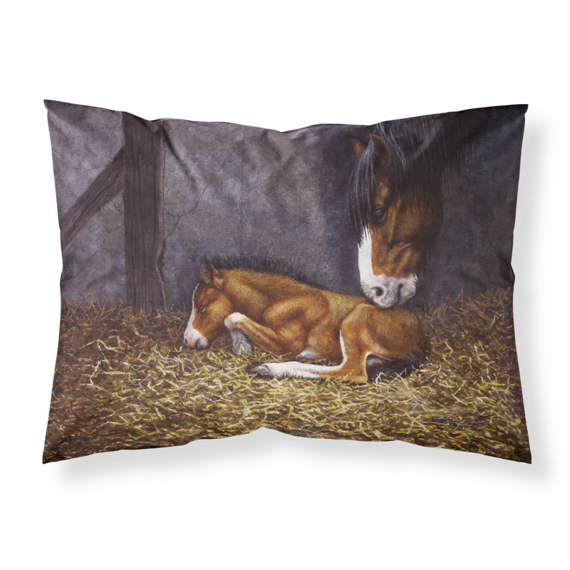 Taie d’oreiller cheval et foal