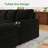 Rundey U-Shaped Oversized Sectional Corduroy Sleeper Sofa With Ottoman-119110562