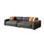 Canapé modulaire en polyester gris foncé-1532283465