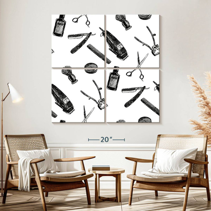 Shuttleworth Barber Pattern, 57" H x 57" W