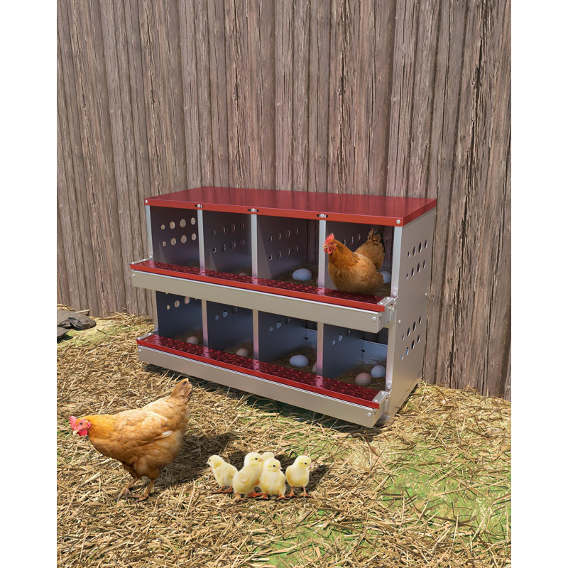 Stainless Steel Nesting Boxes, Red