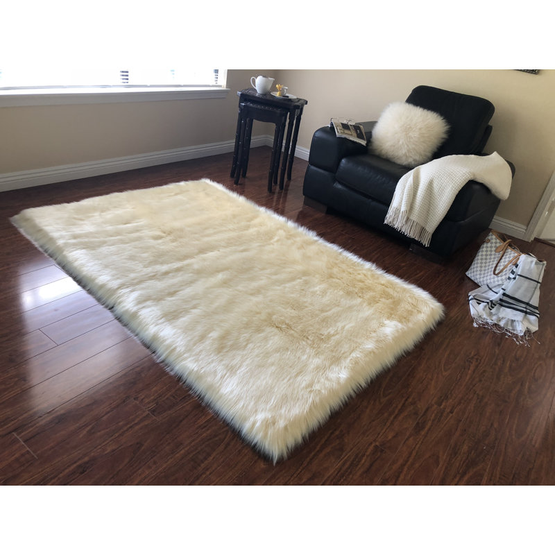 Tapis crème foncé luxueux Wieland, Rectangle 10 pi x 14 pi