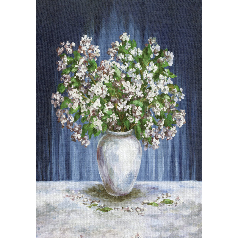 Fleurs dans un vase - impression, H 18 po x l 12 po
