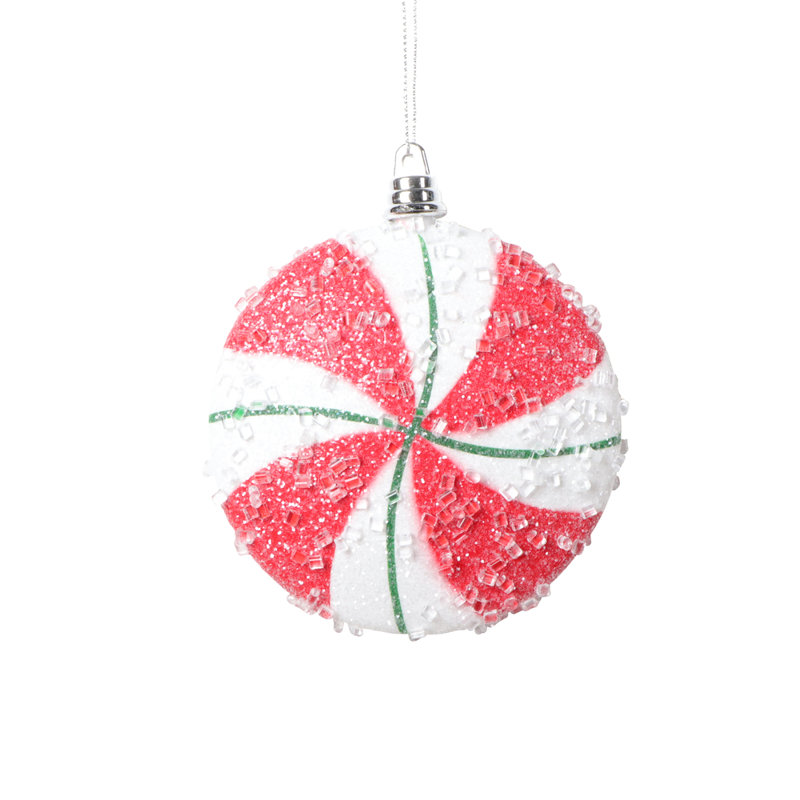 Ornement boule Fiepko, Blanc / Rouge / Vert