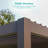 Double-Layer Louvered Pergola Aluminum Outdoor Pergola with Adjustable Roof-108218761