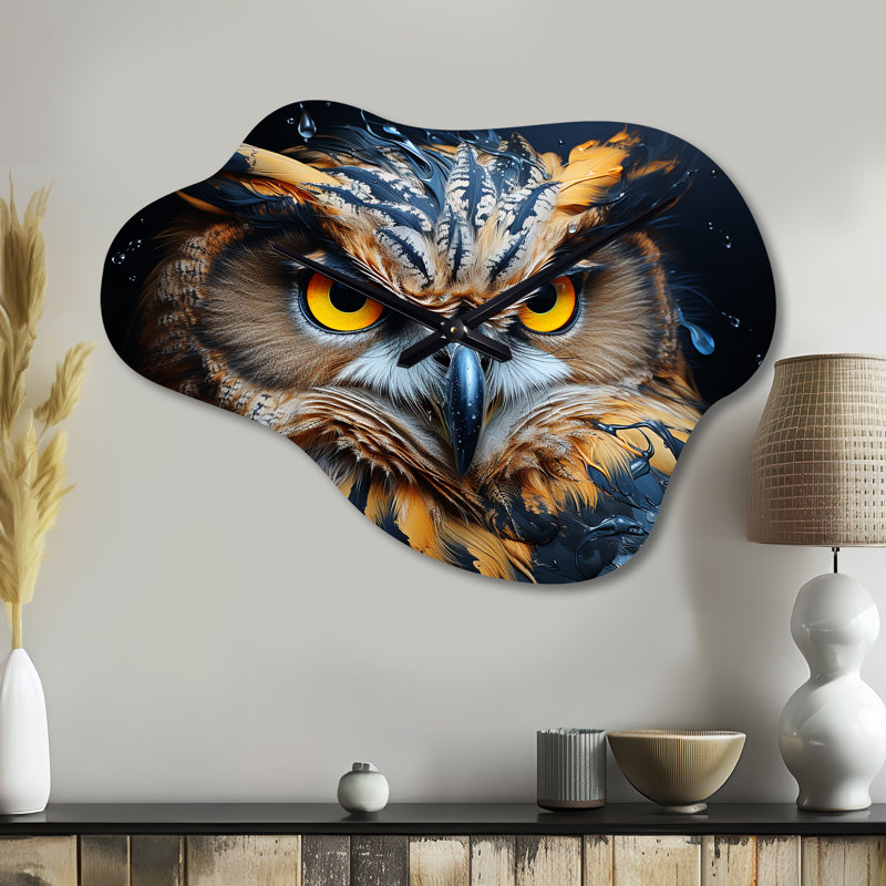 Horloge murale asymétrique en métal Scheffler, Grand