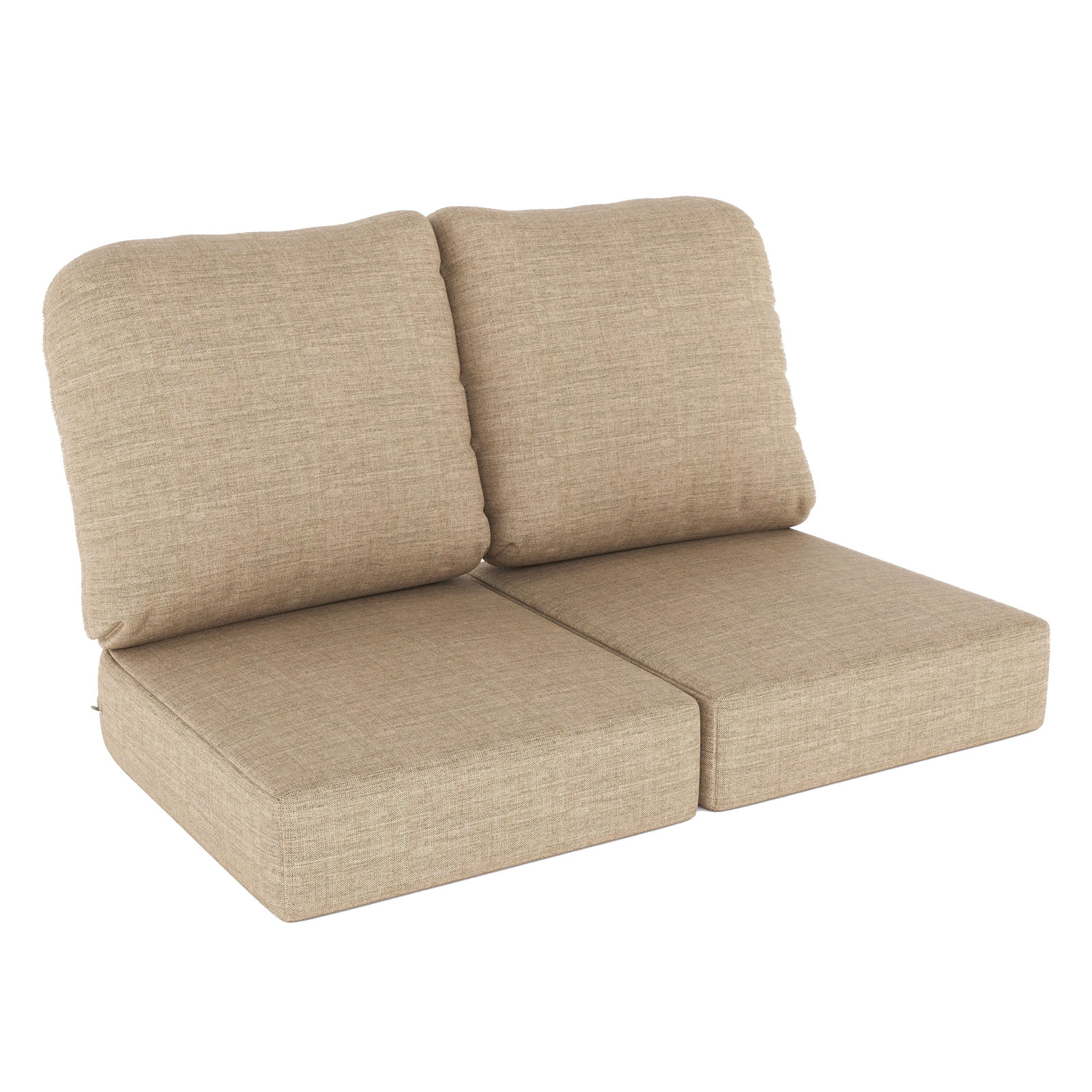 Amala 22" Sunbrella® Seat and Back Cushion, Cast Ash Sunbrella® Plainweave