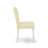 5 Piece Dining Room Table Set Includes a Square Wooden Table and 4 White Faux Leather Upholstered Parson Chairs, Linen White-1864589164-1864589165-1810618448