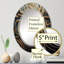 Percia - Miroir mural moderne ovale-800452675
