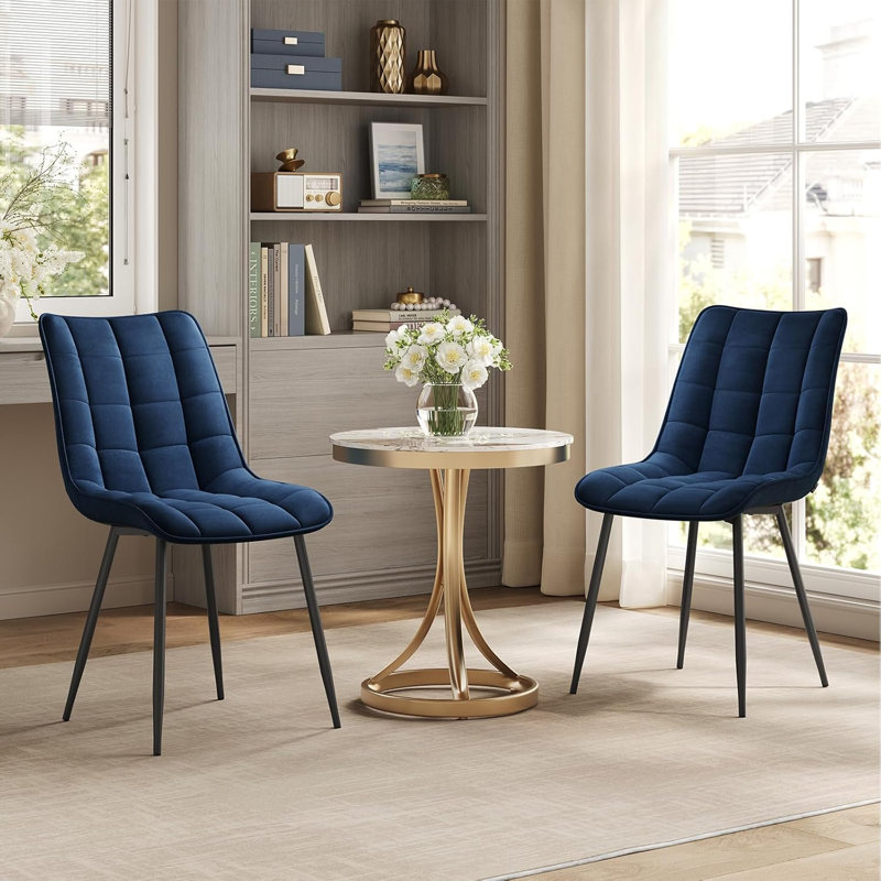 Chattooga Upholstered Dining Chair, Blue, 2
