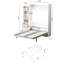 Lit double avec tablette - Idée de chambre à coucher peu encombrante pour une chambre moderne ou stable