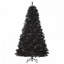 Arbre de Noël artificiel 7 pi, style Halloween noir