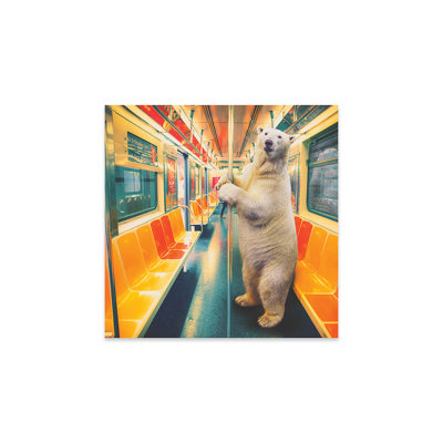 «Polar Express Subway», impression sans cadre