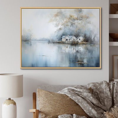 Lakeside House Serenity sur impression sur toile