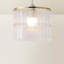 Tanina 18.5cm H Acrylic Novelty Pendant Shade ( Slip-On ) in Silver