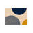 Geometric Circle Pattern Bath Rug, 16 X 24